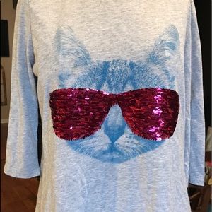 Total Girl CAT shirt- size XXL JUNIORS